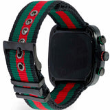 Gucci Coupe Chronograph Quartz Black Two Tone NATO Strap Watch For Men - YA131202 Authentic Buy Shop Now