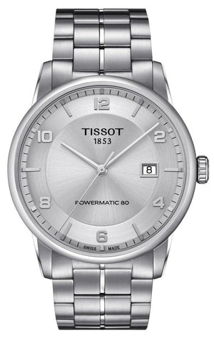 Tissot Luxury Powermatic 80 Silver Dial Silver Steel Strap Watch For Men - T086.407.11.031.00 Authentic Buy Shop Now