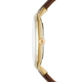 Fossil The Minimalist White Dial Brown Leather Strap Watch for Men - FS5397 Authentic Buy Shop Now