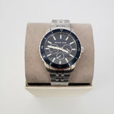 Michael Kors Cunningham Multifunction Blue Dial Silver Steel Strap Watch For Men - MK7153 Authentic Buy Shop Now