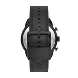Fossil Bronson Chronograph Black Dial Black Leather Strap Watch for Men - FS5874 Authentic Buy Shop Now