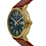 Marc Jacobs Fergus Green Dial Brown Leather Strap Watch for Men - MBM5077 Authentic Buy Shop Now