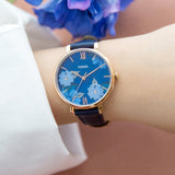 Fossil Jacqueline Blue Dial Blue Leather Strap Watch for Women - ES4673 Authentic Buy Shop Now