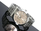 Burberry Heritage Collection Rose Gold Dial Silver Steel Strap Watch for Men - BU1352 Authentic Buy Shop Now