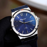 Salvatore Ferragamo F-80 Classic Blue Dial Blue Leather Strap Watch for Men - SFDT00319 Authentic Buy Shop Now