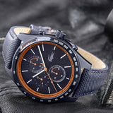 Lacoste Apext Blue Dial Blue Leather Strap Watch for Men - 2011297 Authentic Buy Shop Now