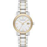 Burberry The City White Dial Two Tone Steel Strap Watch for Women - BU9115 Authentic Buy Shop Now