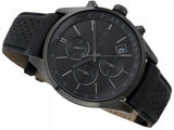 Hugo Boss Grand Prix Black Dial Black Leather Strap Watch for Men - 1513474 Authentic Buy Shop Now