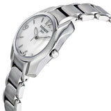 Tissot T Wave Mother of Pearl Dial Two Tone Steel Strap Watch For Women - T023.210.11.117.00 Authentic Buy Shop Now