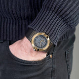 Maserati Potenza Automatic Skeleton Grey Dial Black Leather Strap Watch For Men - R8821108037 Authentic Buy Shop Now