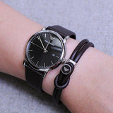 Emporio Armani Kappa Quartz Black Dial Brown Leather Strap Watch For Men - AR80008 Authentic Buy Shop Now