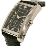 Emporio Armani Classic Analog Black Dial Black Leather Strap Strap Watch For Men - AR1604 Authentic Buy Shop Now