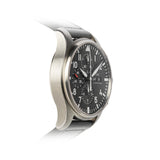 IWC Pilot's Watch Chronograph Black Dial Black Leather Strap Watch for Men - IW377709 Authentic Buy Shop Now