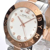 Marc Jacobs Amy Silver Dial Two Tone Steel Strap Watch for Women - MBM3194 Authentic Buy Shop Now