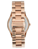 Michael Kors Slim Runway Brown Dial Rose Gold Stainless Steel Strap Watch for Women - MK3181 Authentic Buy Shop Now