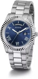 Guess Connoisseur Blue Dial Silver Steel Strap Watch for Men - GW0265G7 Authentic Buy Shop Now