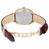 Versace Shadov Quartz Red Dial Red Leather Strap Watch for Women - VEBM00918 Authentic Buy Shop Now