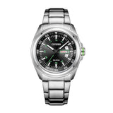 Citizen Eco Drive Urban Black Dial Silver Stainless Steel Watch For Men - AW0020-59EB Authentic Buy Shop Now