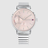 Tommy Hilfiger Brooke Pink Dial Silver Steel Strap Watch for Women - 1782020 Authentic Buy Shop Now