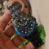 Fossil FB-01 Chronograph Black Dial Grey Steel Strap Watch for Men - FS5835 Authentic Buy Shop Now