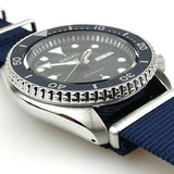 Seiko 5 Sports Automatic SKX Blue Dial Blue NATO Strap Watch For Men - SRPD51K2 Authentic Buy Shop Now