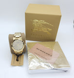 Burberry The City Gold Dial Gold Steel Strap Watch for Women - BU9033 Authentic Buy Shop Now