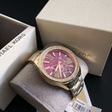 Michael Kors Wren Purple Dial Gold Steel Strap Watch for Women - MK6290 Authentic Buy Shop Now