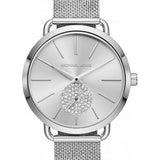 Michael Kors Portia Silver Dial Silver Mesh Bracelet Watch for Women - MK3843 Authentic Buy Shop Now