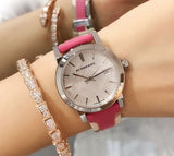 Burberry The City White Dial Haymarket Pink Leather Strap Watch for Women - BU9149 Authentic Buy Shop Now