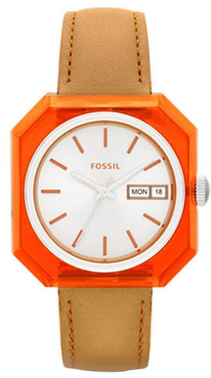 Fossil Candy White Dial Brown Leather Strap Watch for Women - ES3537 Authentic Buy Shop Now