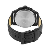 Armani Exchange Banks Chronograph Black Dial Black Leather Strap Watch For Men - AX1724 Authentic Buy Shop Now