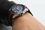 Gucci Dive Black Dial Red & Blue Nylon Strap Watch For Men - YA136210 Authentic Buy Shop Now