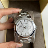 Burberry The City Silver Dial Silver Steel Strap Watch for Men - BU9037 Authentic Buy Shop Now