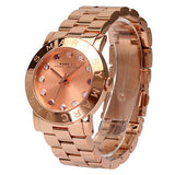 Marc Jacobs Amy Dexter Rose Gold Dial Rose Gold Steel Strap Watch for Women - MBM3216 Authentic Buy Shop Now