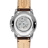 Fossil Grant Automatic White Dial Brown Leather Strap Watch for Men - ME3027 Authentic Buy Shop Now