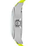 Marc Jacobs Henry Skeleton Neon Yellow Dial Yellow Leather Strap Watch for Women - MBM1242 Authentic Buy Shop Now