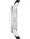 Burberry The City White Dial Black Haymarket Leather Strap Watch for Women - BU9150 Authentic Buy Shop Now