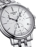 Tissot Carson Premium White Dial Silver Steel Strap Watch For Men - T122.417.11.011.00 Authentic Buy Shop Now