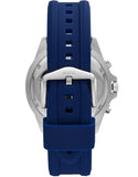 Fossil Garrett Chronograph Blue Dial Blue Rubber Strap Watch for Men - FS5709 Authentic Buy Shop Now