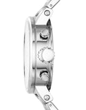 Fossil Boyfriend Chronograph Silver Dial Silver Steel Strap Watch for Women - ES2198 Authentic Buy Shop Now