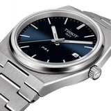Tissot T Classic PRX Blue Dial Silver Steel Strap Watch For Men - T137.410.11.041.00 Authentic Buy Shop Now