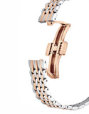 Swarovski Crystalline Aura White Dial Two Tone Mesh Strap Watch for Women - 5644075 Authentic Buy Shop Now