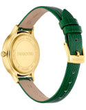 Swarovski Octea Nova Crystals Green Dial Green Leather Strap Watch for Women - 5650005 Authentic Buy Shop Now