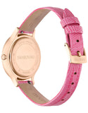 Swarovski Octea Nova Pink Dial Pink Leather Strap Watch for Women - 5650030 Authentic Buy Shop Now