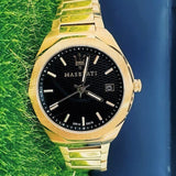 Maserati Stile Black Dial Gold Steel Strap Watch For Men - R8853142004 Authentic Buy Shop Now