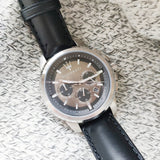 Maserati Successo 44mm Grey Dial Black Leather Strap Watch For Men - R8871621006 Authentic Buy Shop Now