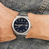 Maserati Stile Blue Dial Silver Steel Strap Watch For Men - R8853142006 Authentic Buy Shop Now