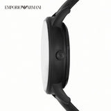 Emporio Armani Meccanico Automatic Black Dial Black Leather Strap Watch For Men - AR60042 Authentic Buy Shop Now