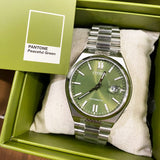 Citizen x Pantone Automatic Peaceful Green Dial Silver Steel Strap Watch For Men - NJ0158-89Z Authentic Buy Shop Now