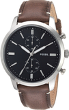 Fossil Townsman Chronograph Black Dial Brown Leather Strap Watch for Men - FS5280 Authentic Buy Shop Now